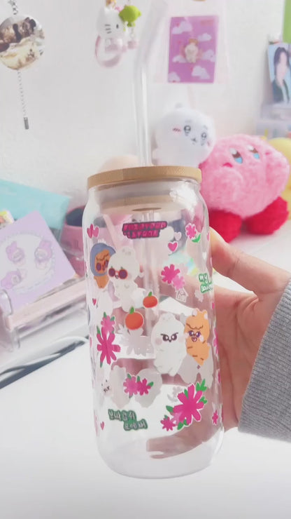 Minsung ‧₊˚❀༉‧ Glass Tumbler